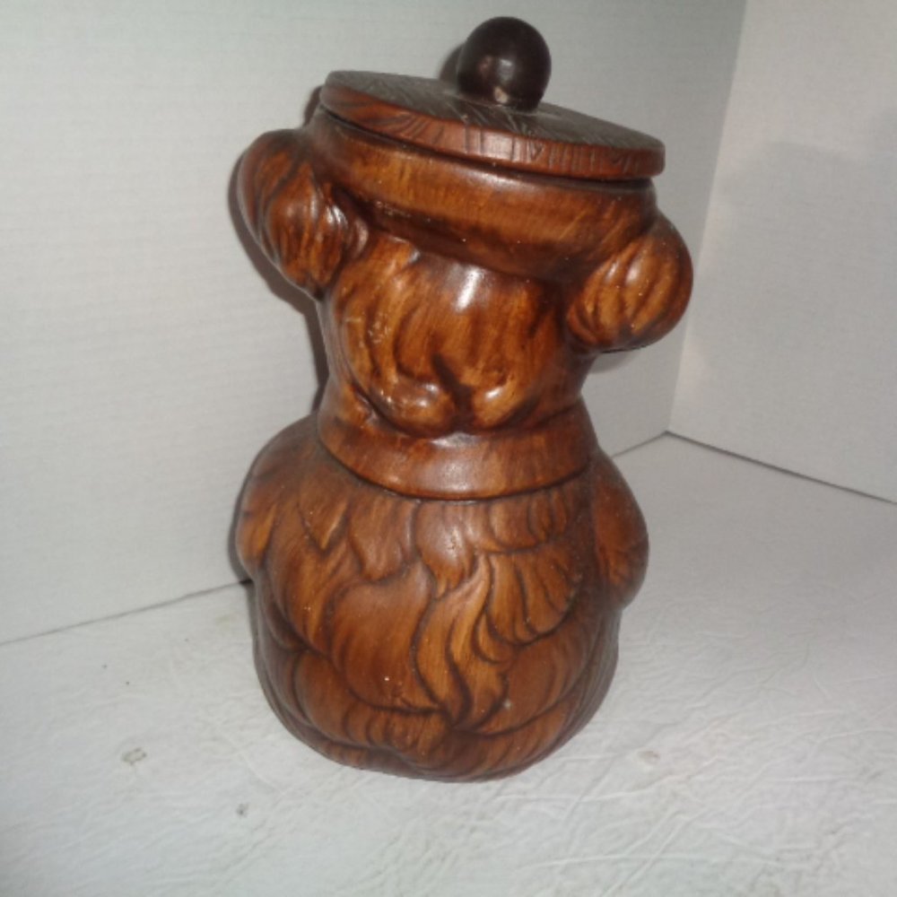 Ceramic Teddy Bear Cookie Jar 12" Tall, Great Condition - Picture 4 of 5